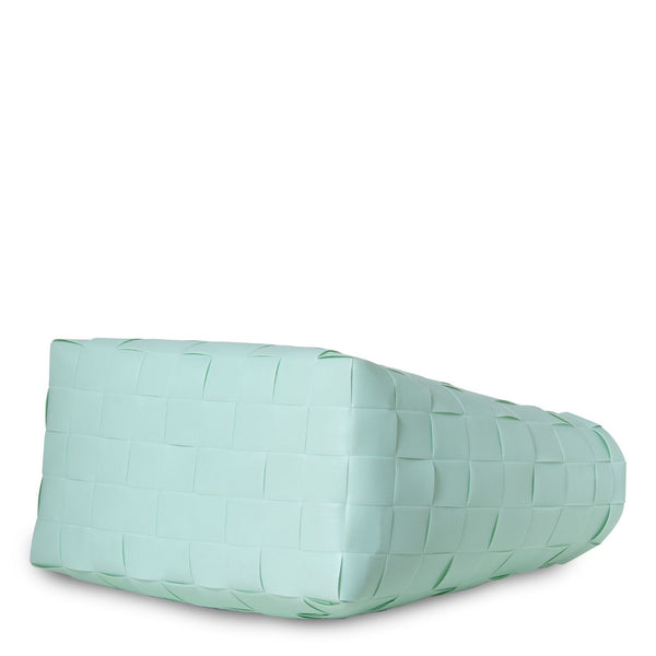 【カゴバッグ】手編み HandedBy NICE SHOPPER 2023 soft mint（ カゴバッグ ハンドバッグ かばん 鞄 バスケット ハンドメイド リサイクル素材 ハンデッドバイ ）【お取り寄せ】