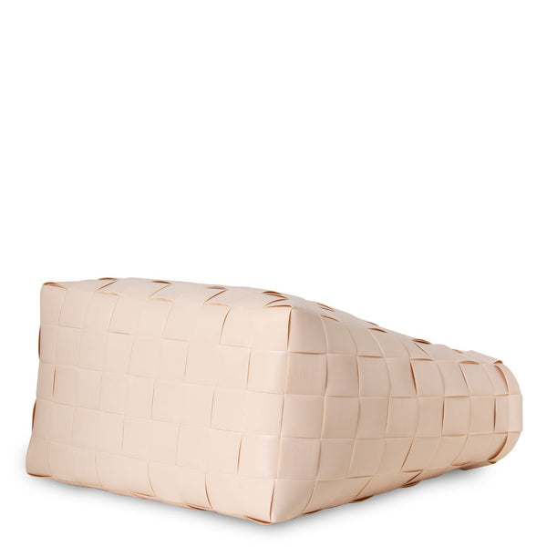 【カゴバッグ】手編み HandedBy NICE SHOPPER 2023 soft peach（ カゴバッグ ハンドバッグ かばん 鞄 バスケット ハンドメイド リサイクル素材 ハンデッドバイ ）【お取り寄せ】