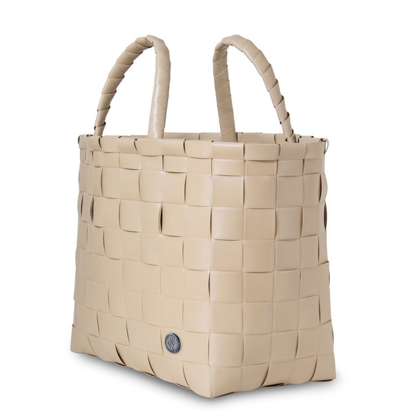 【カゴバッグ】手編み HandedBy NICE SHOPPER 2023 mocha（ カゴバッグ ハンドバッグ かばん 鞄 バスケット ハンドメイド リサイクル素材 ハンデッドバイ ）【お取り寄せ】