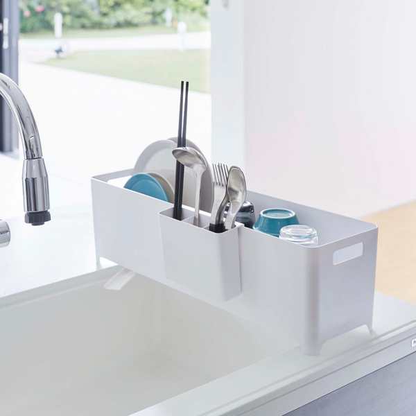 スリム水切りバスケット ロング タワー 山崎実業 tower 04314