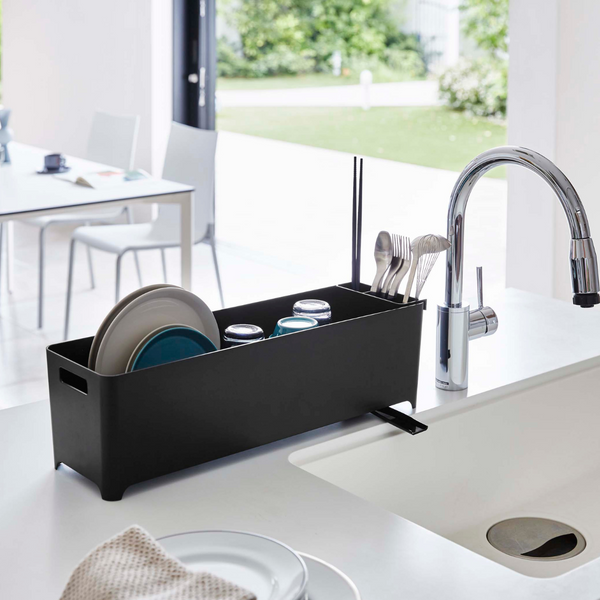 スリム水切りバスケット ロング タワー 山崎実業 tower 04315