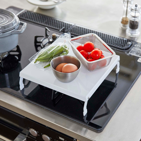 折り畳みガスコンロカバー タワー 山崎実業 tower 05109 ホワイト