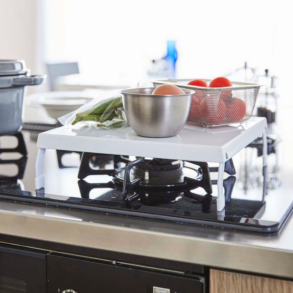 折り畳みガスコンロカバー タワー 山崎実業 tower 05109 ホワイト