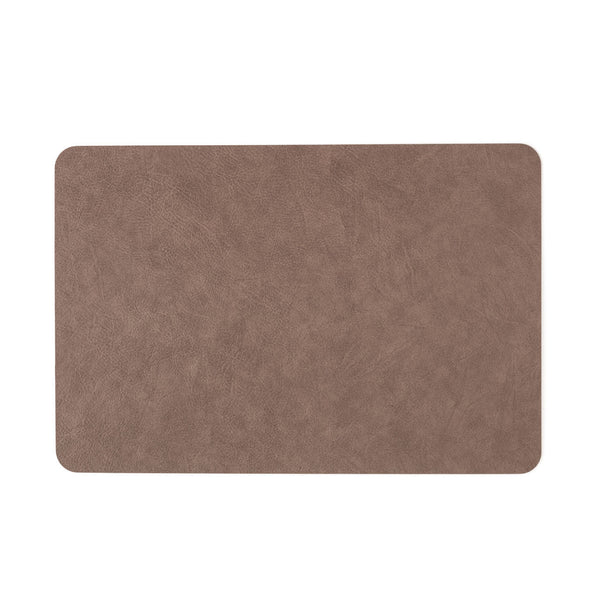 【送料無料】TABLE MAT 4枚セット テーブルマット 新色 スモークブラウン レザー調のランチョンマット