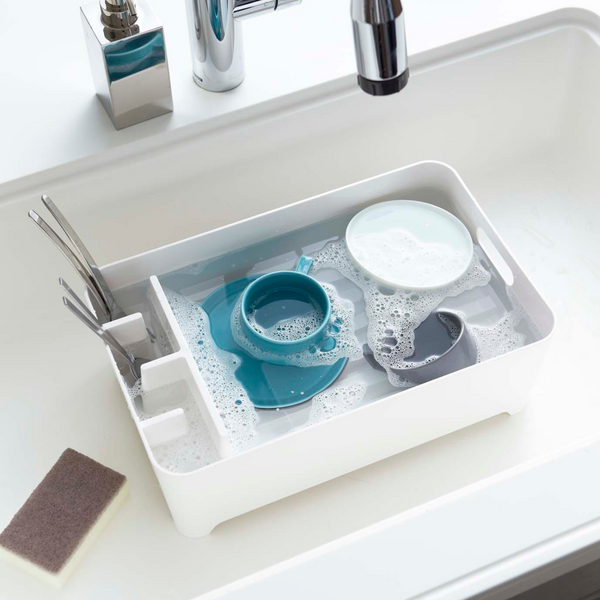 水切りバスケット タワー 山崎実業 tower 2452　ホワイト - 鍋・フライパン・キッチン用品と雑貨の専門店 『NABESTORE』