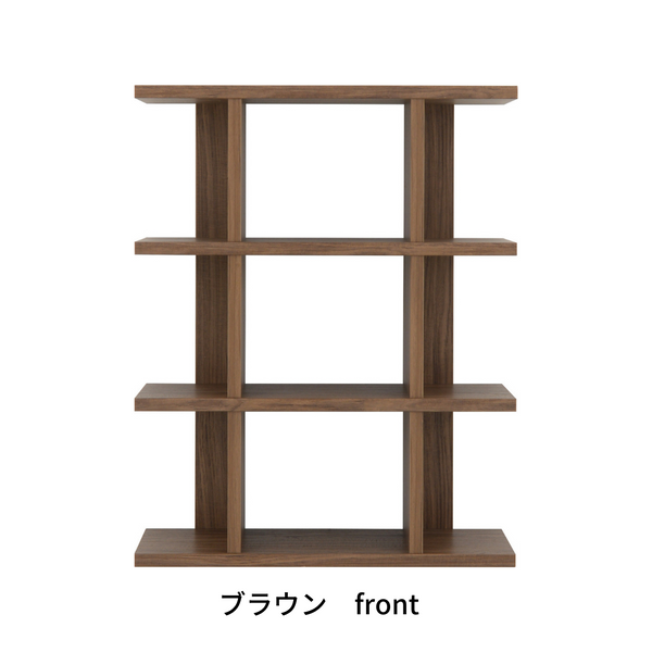 4FUL　Fizz（フィズ）シェルフ　ミドルタイプ　90cm幅　ブラウン【送料無料】