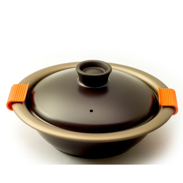 【完売】ほくほくなべ 28cm 軽くて割れない最高級鋳造土鍋風万能鍋 シリコンミトン付き - 鍋・フライパン・キッチン用品と雑貨の専門店 『NABESTORE』