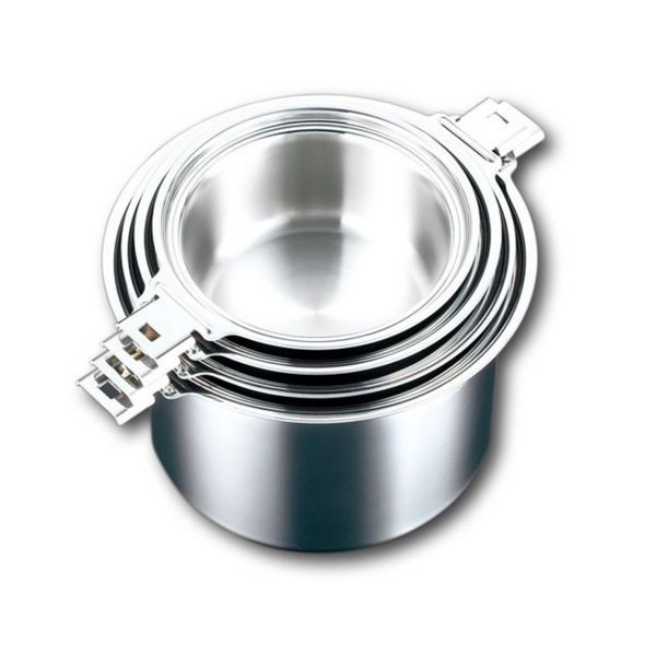 【完売】cuga（空雅）シリーズ 全7アイテム 最高級 ステンレス 5層鍋 ハンドル脱着式 IH対応 18-12ステンレス SUS316