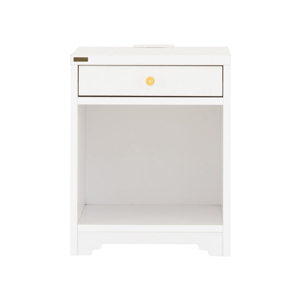 4FUL　ANRI（アンリ）　サイドテーブル　ナイトテーブル　４０cm幅　ホワイト【送料無料】