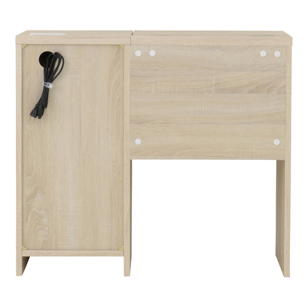 4FUL　ANRI（アンリ）　デスクドレッサー　８０cm幅　ホワイト/オーク【送料無料】