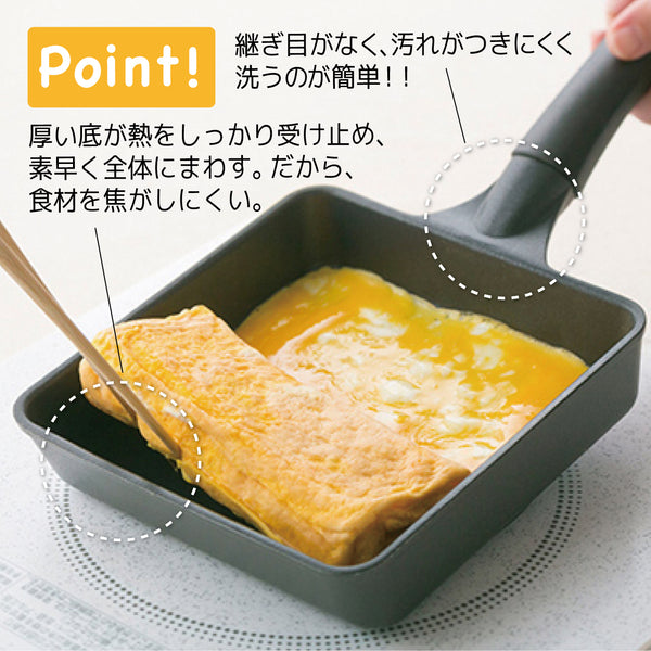 【完売】プレミアム玉子焼き器 当店オリジナル アルミ鋳物 卵焼き用四角いフライパン【送料無料】 - 鍋・フライパン・キッチン用品と雑貨の専門店 『NABESTORE』