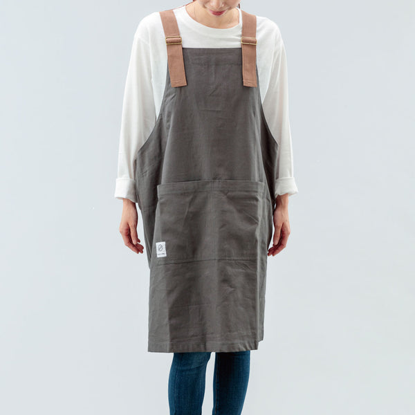 Peacetar Black Label カバーオールエプロン Soil Gray - キッチン・アウトドア・介護など作業着に人気【メール便は送料無料 / 日時指定不可】 - 鍋・フライパン・キッチン用品と雑貨の専門店 『NABESTORE』