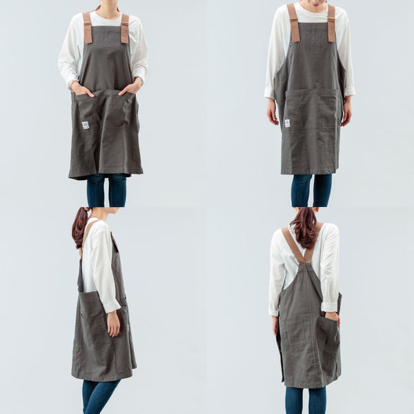 Peacetar Black Label カバーオールエプロン Soil Gray - キッチン・アウトドア・介護など作業着に人気【メール便は送料無料 / 日時指定不可】 - 鍋・フライパン・キッチン用品と雑貨の専門店 『NABESTORE』