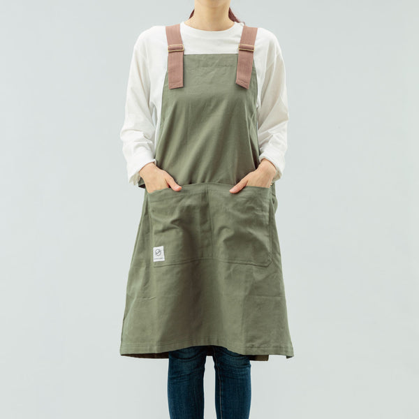 【完売・次回入荷未定】Peacetar Black Label カバーオールエプロン カーキ - キッチン・アウトドア・介護など作業着に人気 - 鍋・フライパン・キッチン用品と雑貨の専門店 『NABESTORE』