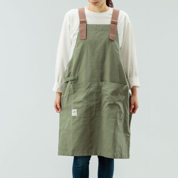 【完売・次回入荷未定】Peacetar Black Label カバーオールエプロン カーキ - キッチン・アウトドア・介護など作業着に人気 - 鍋・フライパン・キッチン用品と雑貨の専門店 『NABESTORE』