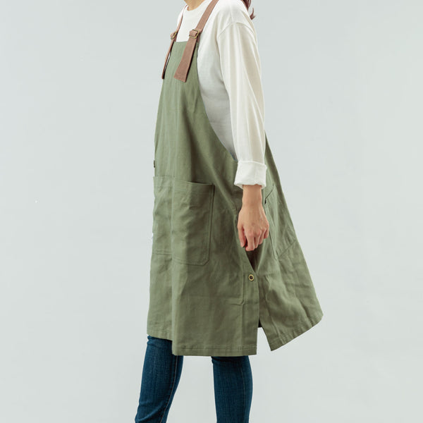 【完売・次回入荷未定】Peacetar Black Label カバーオールエプロン カーキ - キッチン・アウトドア・介護など作業着に人気 - 鍋・フライパン・キッチン用品と雑貨の専門店 『NABESTORE』