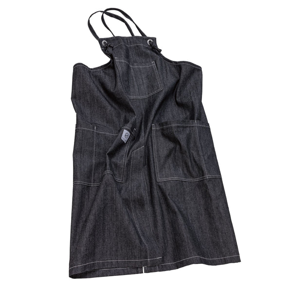 【完売/次回入荷未定】日本製デニムエプロン 倉敷ブラック 当店オリジナル - Peacetar Black Label