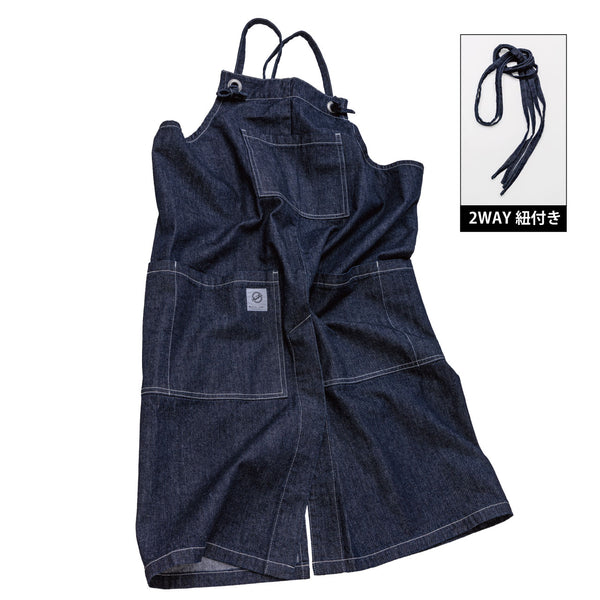 【完売/次回入荷未定】日本製デニムエプロン 倉敷ブルー 当店オリジナル - Peacetar Black Label