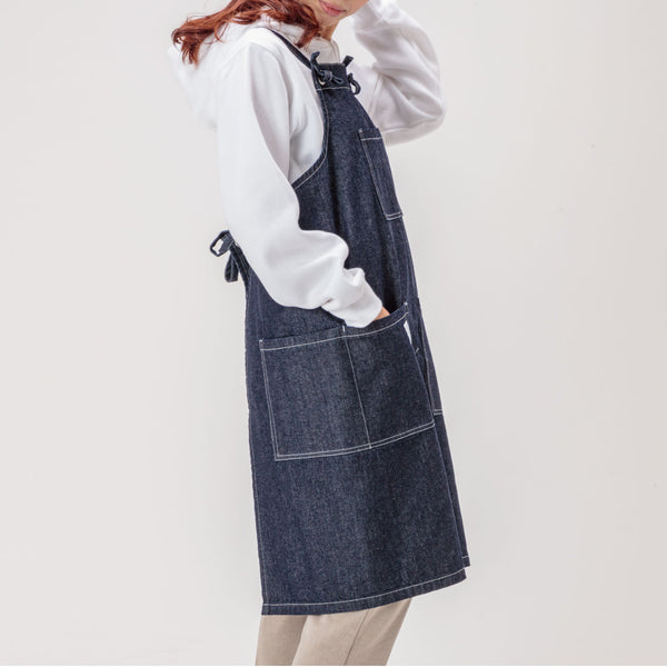 【完売/次回入荷未定】日本製デニムエプロン 倉敷ブルー 当店オリジナル - Peacetar Black Label