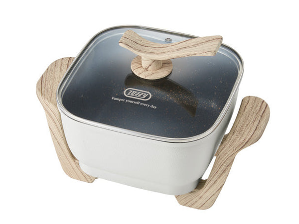 コンパクトマルチ電気鍋 ＜アッシュホワイト＞ K-HP3-AW【お取り寄せ】