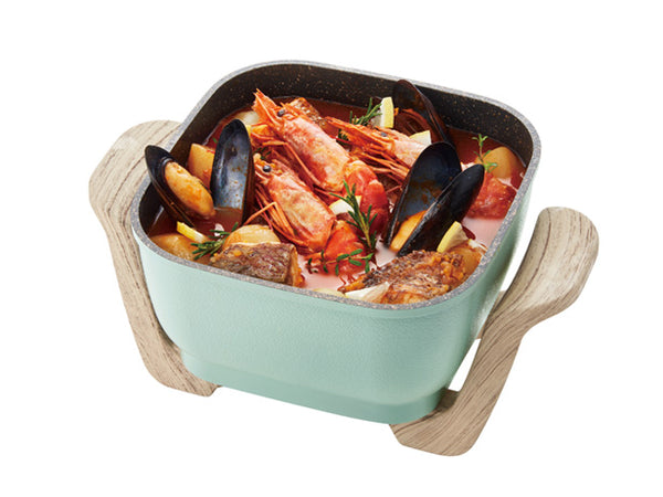 コンパクトマルチ電気鍋 ＜ペールアクア＞ K-HP3-PA【お取り寄せ】