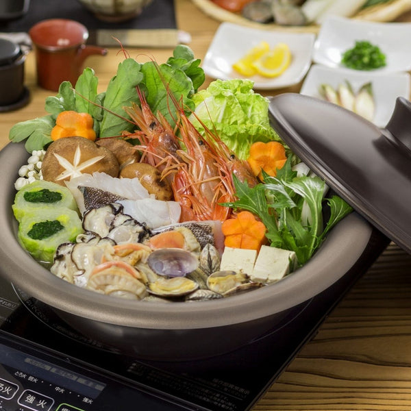 【完売・販売終了】ほくほくなべ 20cm 軽くて割れない 最高級グレード土鍋風 アルミ鋳物万能鍋 シリコンミトン付き - 鍋・フライパン・キッチン用品と雑貨の専門店 『NABESTORE』